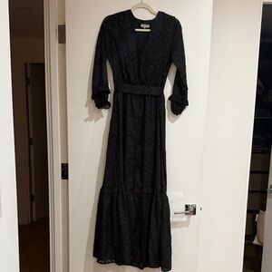 Chevron Black Maxi Dress from Paris